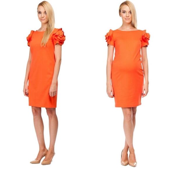 Pietro Brunelli Milano Salisburgo‎ Maternity Dress Orange Size XS - Picture 12 of 12